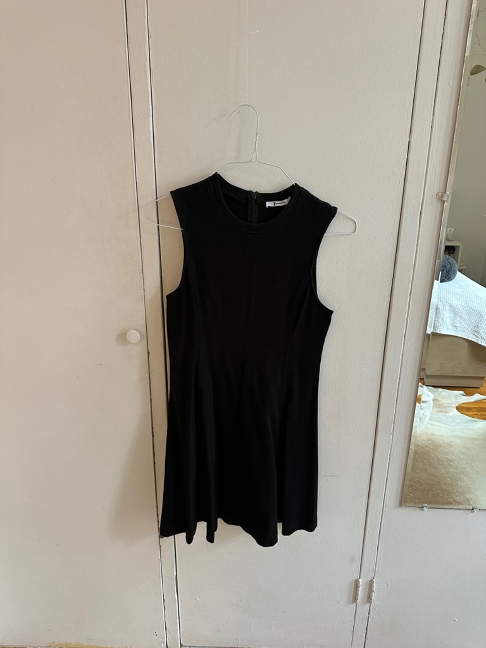 Alexander Wang Black Sleeveless A-Line Tank Dress